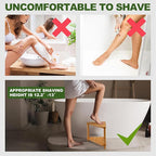 Bamboo Corner Shower Stool, 2-Tier Waterproof Shower Stool - Image 6