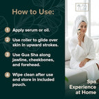 Jade Roller & Gua Sha Set – Natural Jade Face Roller - Image 5