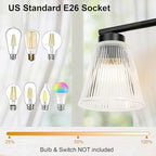 OCIOC Black Bathroom Vanity Lights, 3-Light Modern Bathroom Light Fixtures - Image 4