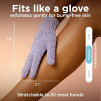 Love Being Scrubbed Body Exfoliating Gloves, Stretchy Exfoliating Body Scrubber - Image 2