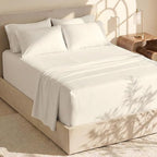 Hearth & Harbor Bed Sheets, Luxury Soft 6 Piece Bed Sheet Set Extra Deep Pocket - Image 2