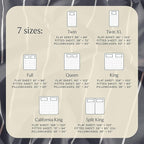 LuxClub 4 PC Cal King Size Sheet Set, Breathable Luxury Bed Sheets, Deep - Image 7
