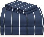 LuxClub 4 PC Queen Size Sheets Set, Breathable Luxury Bed Sheet, Deep Pockets by LuxClub