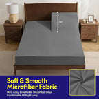Split Head King Sheets Set for Adjustable Beds 4 Piece Flex Top Bed Sheets – - Image 3