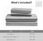 ClevaHome Classic Stripe Sheet Set - Image 5