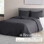 DAPU 100% Linen Duvet Cover Set - Image 3