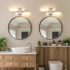 Joossnwell Brushed Nickel Bathroom Vanity Lights Fixtures Over Mirror 5CCT - Image 5
