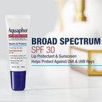 Aquaphor Lip Balm, Lip Repair, SPF 30 | Lip Protectant | 0.35 Oz Tube | Pack of - Image 4