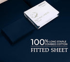 Royale Linens 400 Thread Count 100% American Grown Cotton Fitted Sheet Queen - Image 9