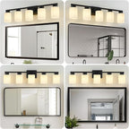 5-Light Bathroom Light Fixtures, Modern Vanity Lights, Living Room, E26 Base - Image 3