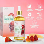MR.A 2 Pack Strawberry Body Oil Juice Scented, Vitamin E Body Oil after Shower - Image 6