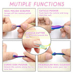 Cuticle Trimmer with Cuticle Pusher and Scissors, Cuticle Remover Professional - Image 2