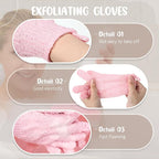 Didaey 104 Pcs Exfoliating Glove Bulk Shower Gloves - Image 3