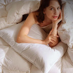 BHZ King Size Pillows Feather Down Set of 2 Hotel My King Pillows Bed Goose - Image 7