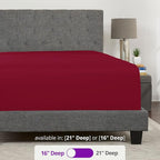 King Fitted Sheet King Size Fitted Sheet Only Deep Pocket – Real 16” Fitted Bed - Image 3