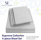 Sweet Home Collection 4 Piece 1500 Thread Count Brushed Microfiber Deep Pocket - Image 2