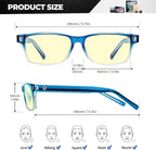 ANYLUV Blue Light Glasses Men Woman, Eye Strain Relief Eye Protection - Image 4