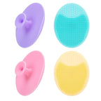 4 Pack Face Scrubber, JEXCULL Soft Silicone Facial Cleansing Brush Face by JEXCULL