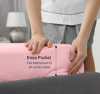 RUVANTI 100% Cotton Sheets – Twin Size Percale Bedding, Cooling & Breathable - Image 6
