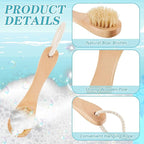 Nuanchu 6 Pcs Wooden Face Cleaning Brush Facial Exfoliator Brush Dry Scrubber - Image 3