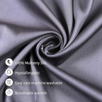 Jocoku 100% Mulberry Silk Pillowcases Set of 2 - Image 3