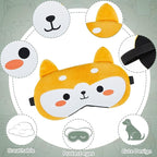 Haysandy 3 Pieces Sleep Mask for Kids Girls Cute Cat Sleeping Eye Cover Soft - Image 3