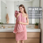 Bath Towels 4 Pack, 30 x 60 Inches, Large 100% Cotton Towels, Comfortable - Image 3