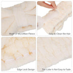 3 Pieces Wash Face Headband Makeup Spa Headband Towel Terry Hair Bands - Image 4