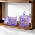 2 Pack Qtip Holder Thick Glass Apothecary Jars - Image 6