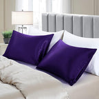 Aormenzy Satin Pillow Cases for Women Queen Size Set of 2, Fade Resistant - Image 4
