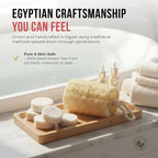 CraftsOfEgypt Natural Loofah Sponge – Egyptian Luffa Body Scrubber Pack of 4 - Image 7