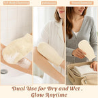 2-Pack Hemp Bath Gloves – Natural Shower Mitts - Image 4