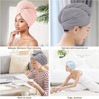Microfiber Hair Towel for Women: Ideal Christmas Stocking Stuffer for Women - Image 3