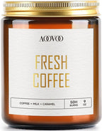 AOOVOO Fresh Coffee Candles - 9 oz Scented Candles by AOOVOO