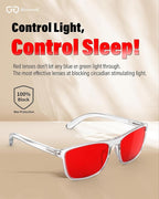 Bloomoak 100% Red Lens Blue Green Light Blocking Glasses- Dual AR Coatings - Image 6