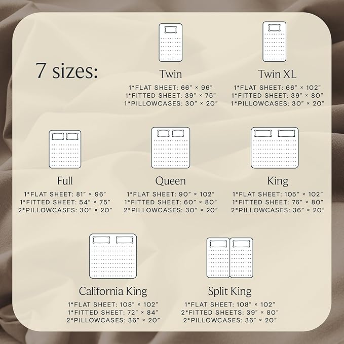 LuxClub 5 PC Split King Sheet Set, Breathable Luxury Bed Sheets, Deep Pockets - Image 4