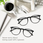 IBOANN Blue Light Glasses for Woman/Men, Fashion Blue Light Glasses Men - Image 8