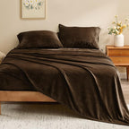 BEDELITE Flannel Sheets Full Size Brown - Image 2