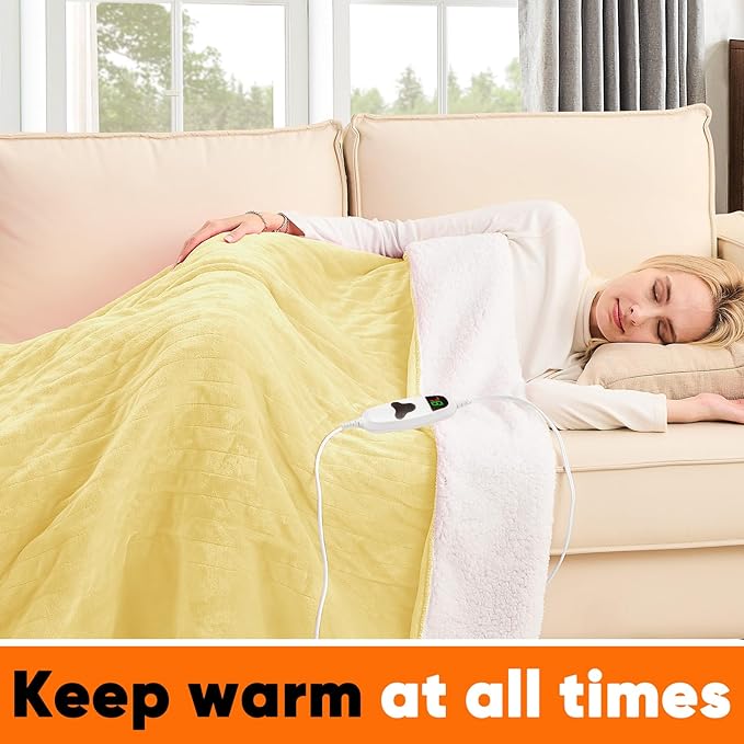 greenoak Heated Blanket Electric Twin 62"X84", Heating Blankets - Image 2