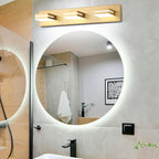 SineRise LED Modern Bathroom Vanity Light Fixtures, Matte Gold Modern Acrylic - Image 8