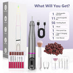 TUOBEO Cordless Nail Drill Electric Rechargeable File Kit, Professional Efile - Image 8