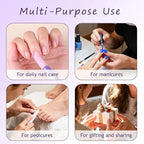 5PCS Cuticle Oil Pusher Pen Set, 2-in-1 Ceramic Cuticle Pushers - Image 6