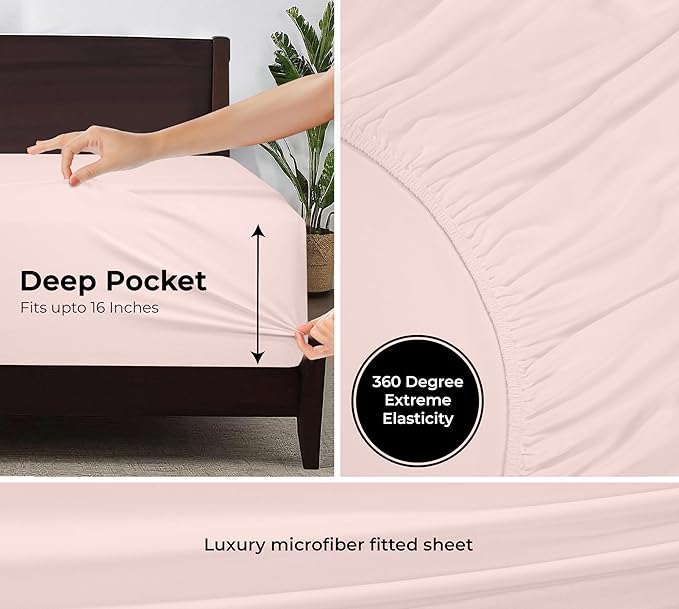 Royale Linens Fitted Sheet Twin XL - Image 3