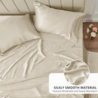 CozyLux Satin Sheets Full Size Sheets - Image 3