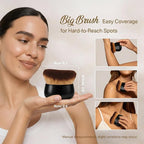 Streak-Free Kabuki Self Tanner Brush, Large Body Makeup Brush, Soft Dense Body - Image 5