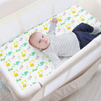 Pack and Play Sheets Boys, 2 Pack Mini Crib Sheets, Stretchy Playard Fitted - Image 4