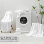 8 Piece Bath Towel Set-2 Oversized Bath Sheets, 2 Hand Towels, 4 - Image 8