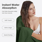 JML Microfiber Bath Towels Set of 4, Large Bathroom Towel - Image 5