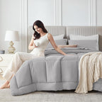 Sasttie Twin XL Comforter Set, 5 Pieces Reversible Twin XL Bed in a Bag - Image 8