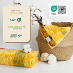 SEMAXE 4 Piece Colorful Striped Bath Towel Set - Image 3
